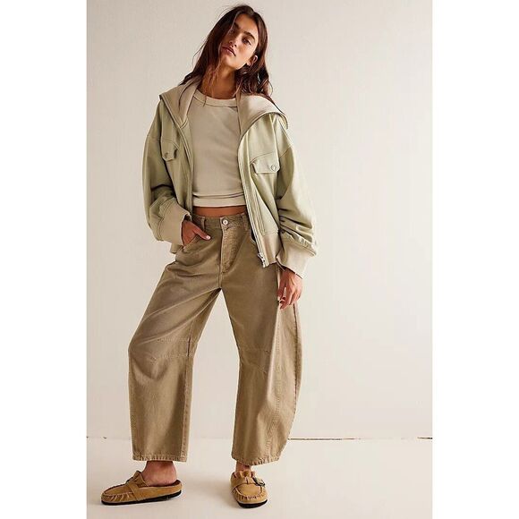 Free People We The Free Addison Jacket Top Ribbed Oversize Slouchy S New 284408 - Picture 2 of 9